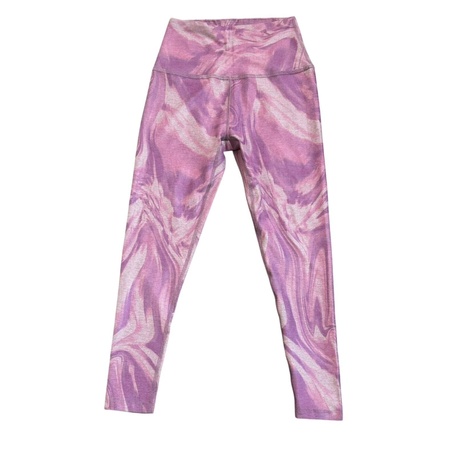 Beyond Yoga Women's Medium Pink Purple Marble Softmark High Waisted Midi Legging